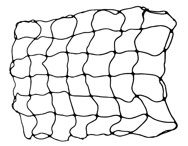 rope net digital image on white background